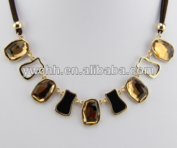 Amber necklace fashion diamond necklace