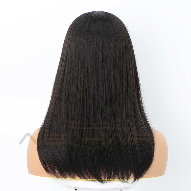 Aisi Hair Medium Long Natural Straight Wig Natural Wave Swiss Lace Wig Cheap Synthetic Lace Frontal Hair Wigs For Black Women