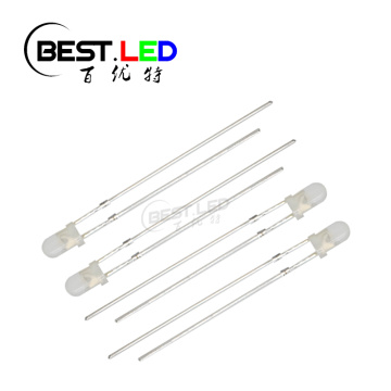 LED Basic 3mm Red LED with Milky Lens