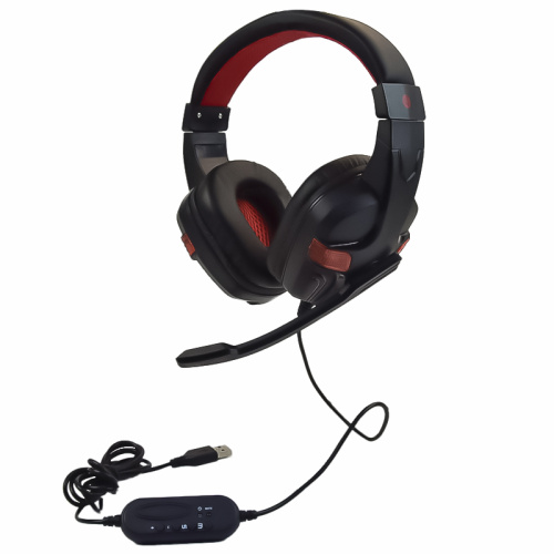 Casque de jeu filaire à LED avec microphone