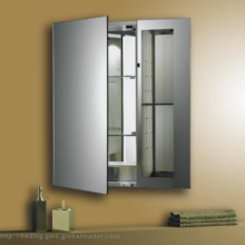 mirror cabinet with lights & doulbe-sided mirroe door CE&IP44