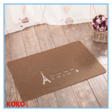 customized polyester embroidered TPR backing mat