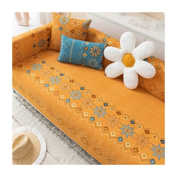 Benyi Carpet Bohemia Diamond Printed Chenille Sofa Cover