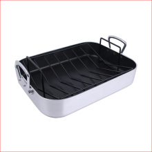 Heavy Duty Non-Stick Rectangular Bake Roasting Pan with Rack - Wholesale