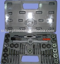 40pcs taps dies set high speed steel or alloy steel
