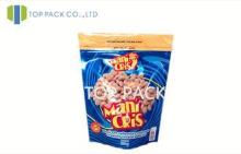 Ziplock Printed Laminated Bags For Nuts Packaging Blue Yell
