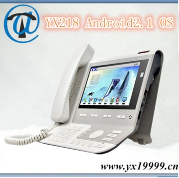 desktop phone touch screen ip phone 2M camera 4 line android video voip telephone