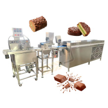 Small Automatic Temper Chocolate Bar and Donut Enrobe Machine
