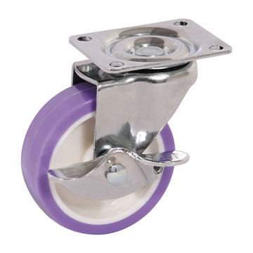 C-series Light Duty PU Caster Wheel, Wheel Measures 50/65/75mm