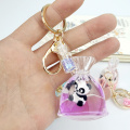 Panda Liquid Quicksand Keychain