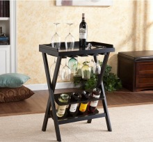 Wooden Wine Glass Rack Folding Wine Bar Table