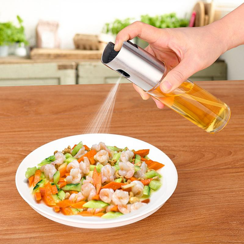 Kitchen Baking Glass Olive Oil Sprayer Oil Spray Empty Bottle Vinegar Bottle Oil Dispenser Cooking Salad BBQ