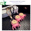 Silicone Keychain Fart Pêssego 3D Keyring Silicone Acessórios