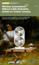 Outdoor Series Desktop Dual-Core Oscillating Fan
