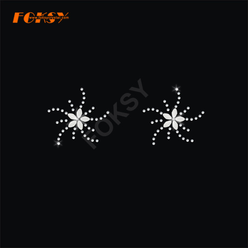 Bauhinia flower Tailless Cheer Bow Heat Rhinestone Motif