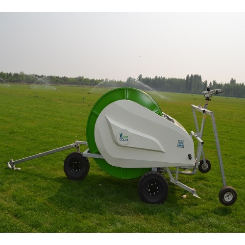 Small sprinkler hose reel irrigation system carts