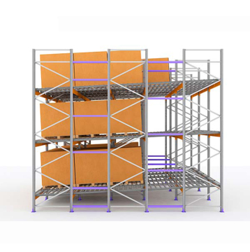 Push Back Pallet Racking System For Factory Storage