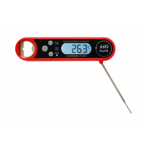 Opvouwbare vleesthermometer in zakformaat