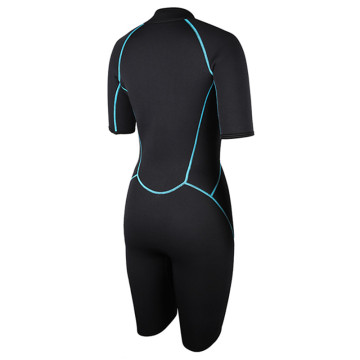 Seaskin Womens Front Zipper Shorty Wetsuit untuk Menyelam