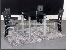 Black bar table and chair,cafe tables
