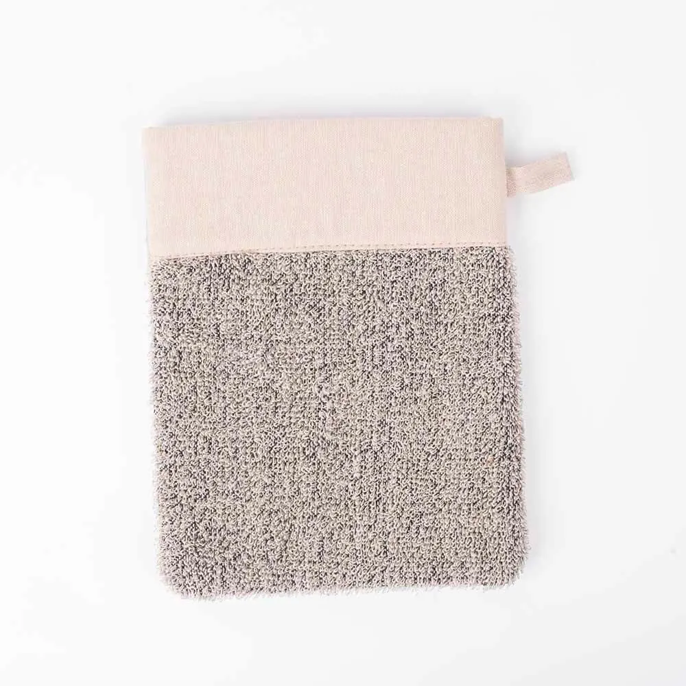 Exfoliating Linen Gloves Mitten Remove Dead Skin Bath Body Scrub Mitt DC-Bm101