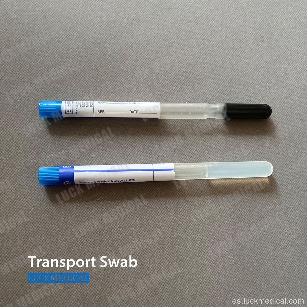 Transporte Gel Swab Amies/Stuart con carbón