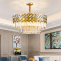 LEDER Golden Crystal Chandelier yamakono