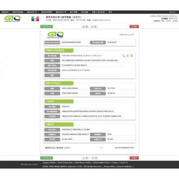 Aminosyra Mexiko Importera data