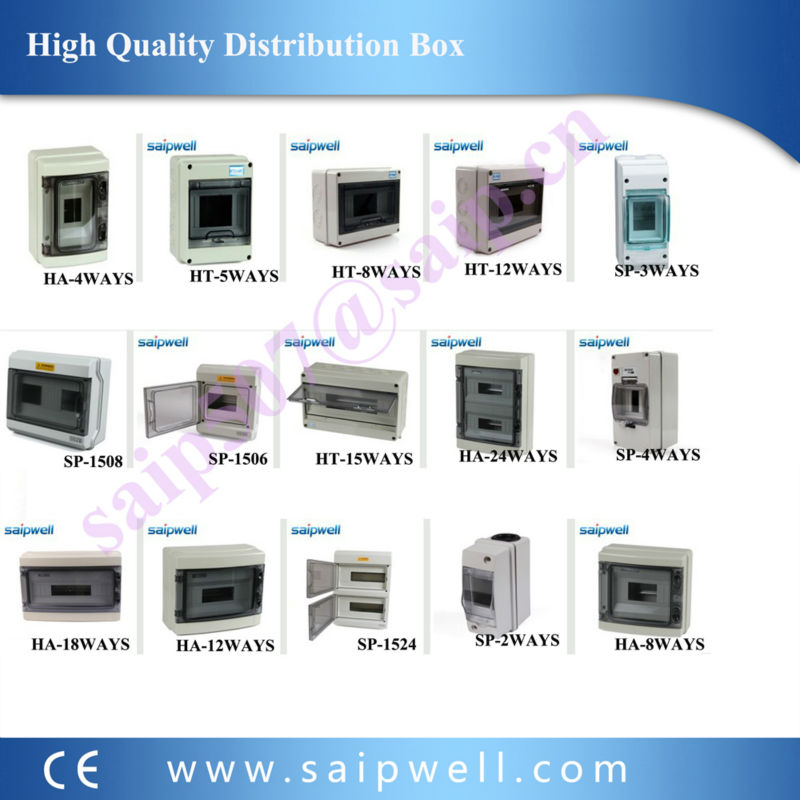 SAIPWELL 300X200X160MM ABS CUSTOMIZED POWER DISTRIBUTION BOX