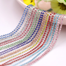 Color Diamond Chain Electroplated Clothing Accessories