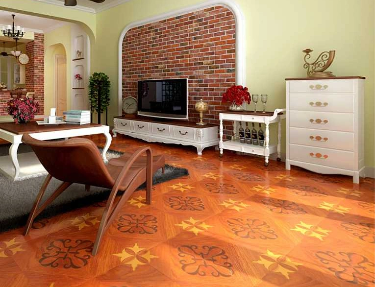 Factory Direct Sale Waterproof Parquet Wood Flooring Lowes Made in China