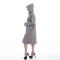 2019 colour checked cashmere overcoat