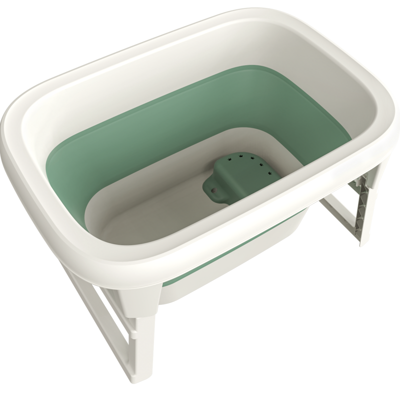 Saliekama bērnu vannas portatīvā plastmasas bērnu vannas vanna