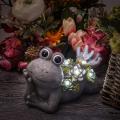 Frog Garden Statues with Solar Powered Lights