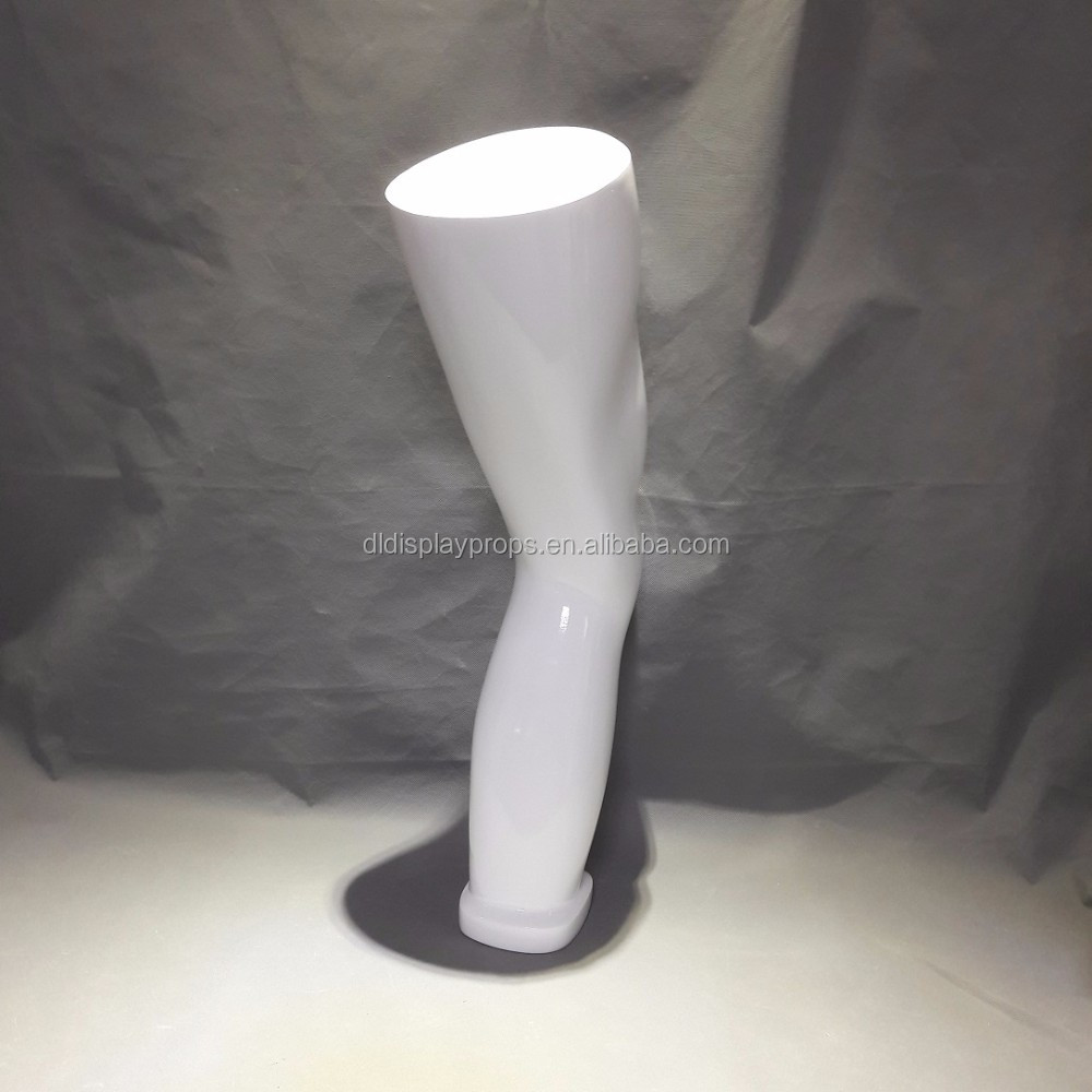 DL801 Sport knee form for sport mannequin, display knee form of white color silver color matt