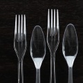 Transparent Heavy Duty PS Plastic Cutlery Spoon Fork Knife
