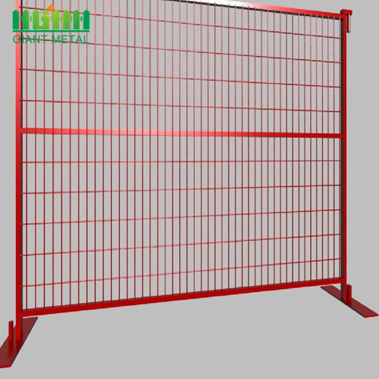 High Standard Galvanized Steel Safety Canada Temporary Fence