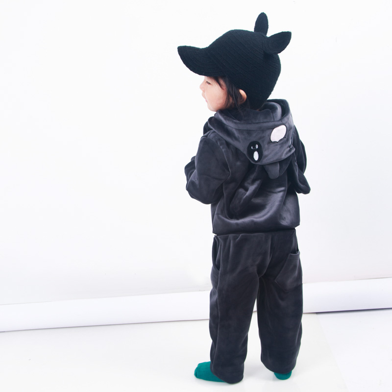 Spring Fall fashion children clothing toddler baby girl boy pleuche suits two pieces set velvet tracksuit kid tops+pants warm