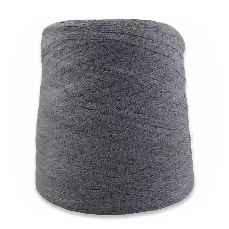 Wholesale 3.4NM 58% A Acrylic 42% N Nylon white fancy tape yarn for decoration