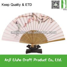 Chinese painting bamboo cheap promotional fans,bamboo fan
