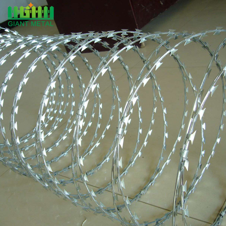 Low Price Concertina Single Loop Razor Barbed Wire