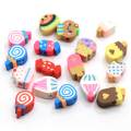 Cute Dessert Beads Candy Lollipop Popsicle Mix Polymer Clay Beads για DIY Κοσμήματα