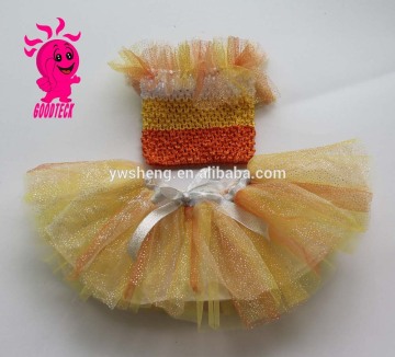 Baby Girls Tutu skirts Set 3 Layers Top fairy tutu Skirt With 15cm Crochet Headband sets