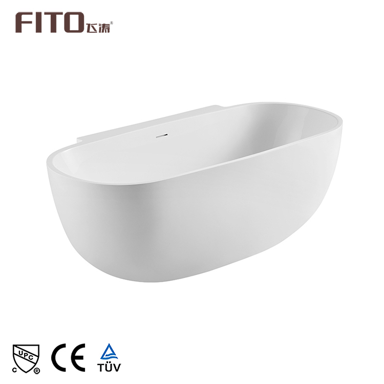 Modern Easy Clean Acrylic Standing Floor White Bathtub Free Standing Adult Acrylic Bath Tub