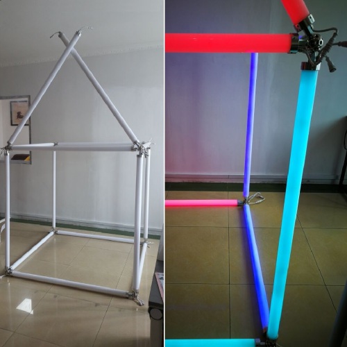 Tubo LED digital 3D con control DMX a todo color