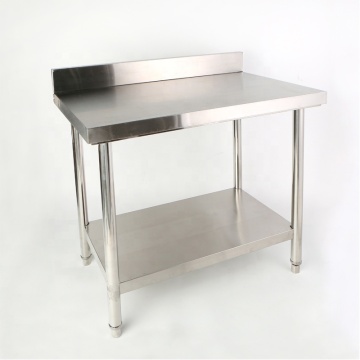 Table de cuisine en acier inoxydable réglable en hauteur sur mesure