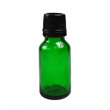 Green Boston Round cobalt green glass bottle