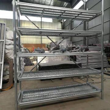 Concrete test cubes shelves