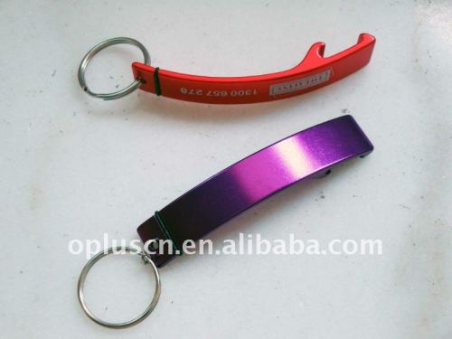 ALUMINUM BOTTLE OPENER KEYCHAIN