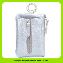 16666 Smooth Gorgeous Faux Leather made in china key chain wallet